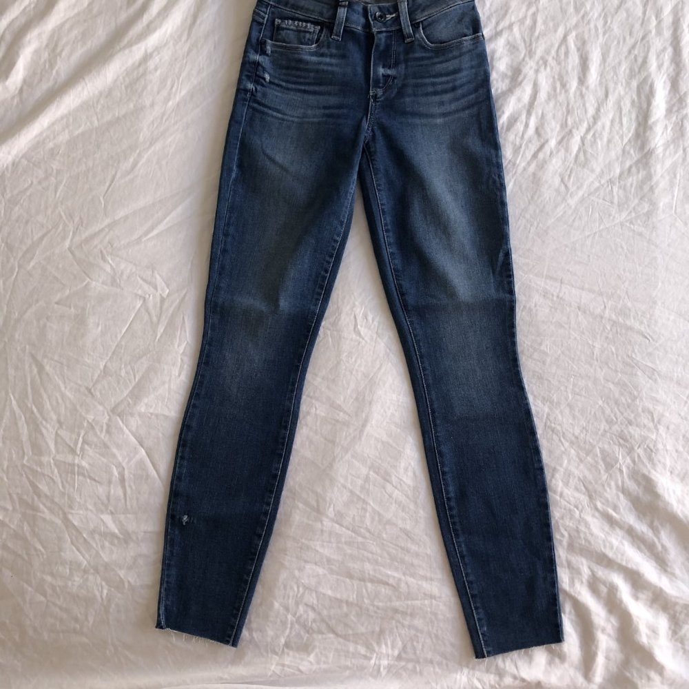 PAIGE Verdugo Ankle Mid-Rise Skinny Jeans (Size 24)
